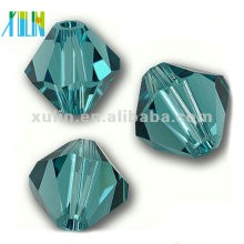 5301 # 8mm Charm Aquamarine Crystal Bicone Beads para hacer joyas